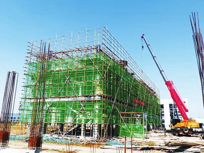 安徽玺越新材料科技有限公司厂房建设正在有序进行中